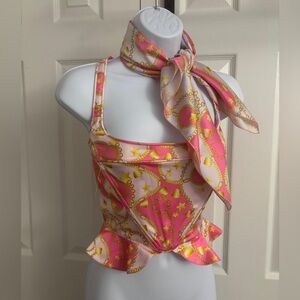 Sugar Thrillz Pink and Gold Camisole Top